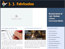 Tablet Screenshot of jjfabrications.com